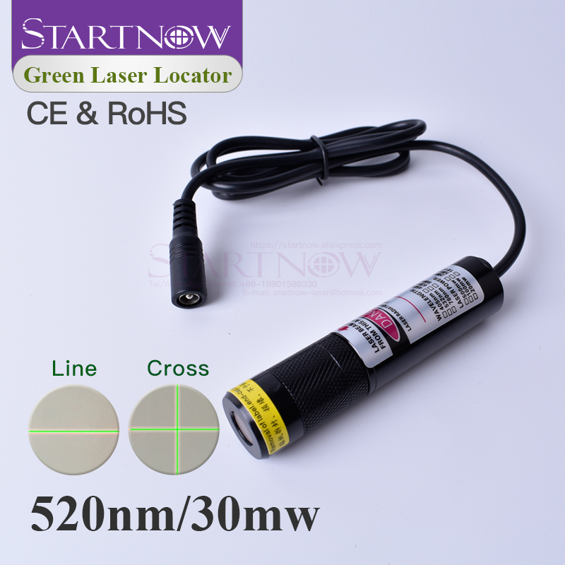 Industrial Laser Pointer - Posizionatore Laser Verde 520nm 30mW, Modulo