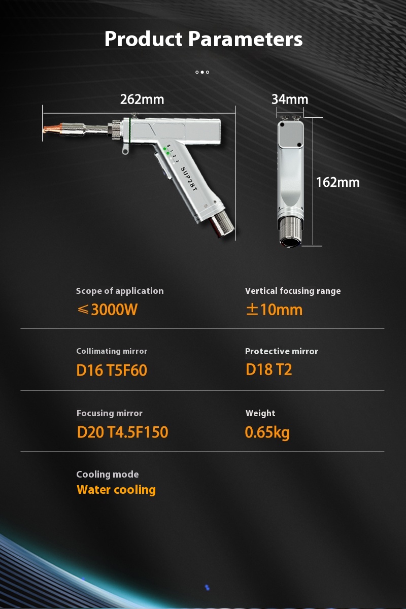 Industrial Heated Laser Welding Tool - Hot SUP28T Testa di saldatura laser