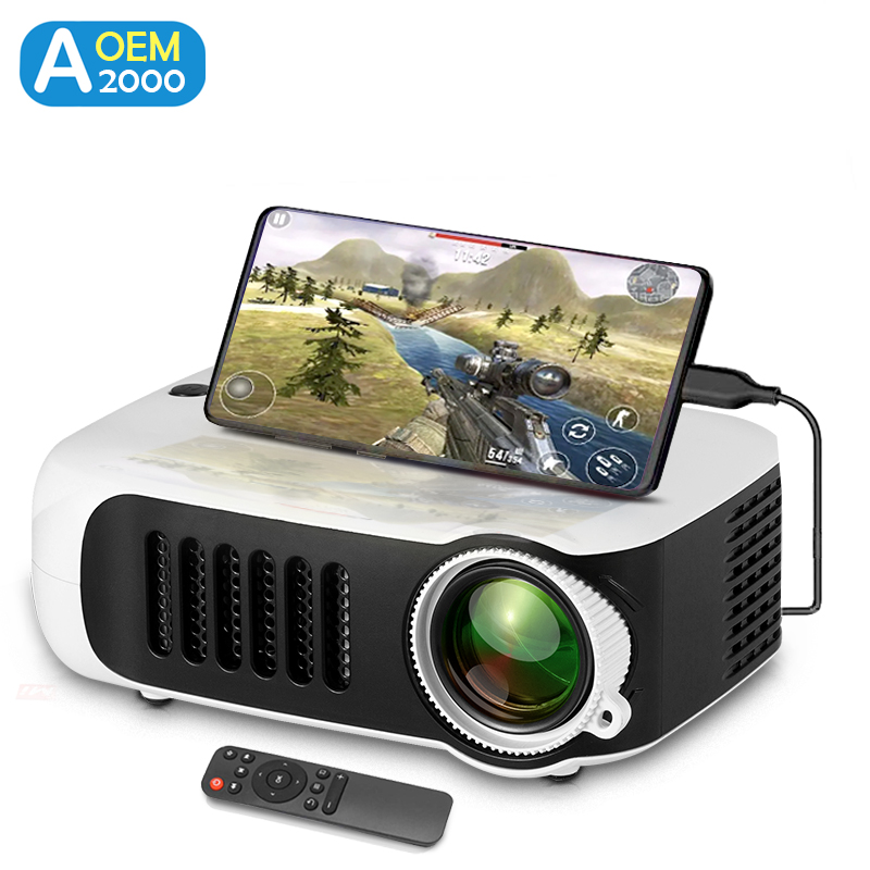 Industrial Laser Projection - Mini proiettore A2000 Home Cinema portatile