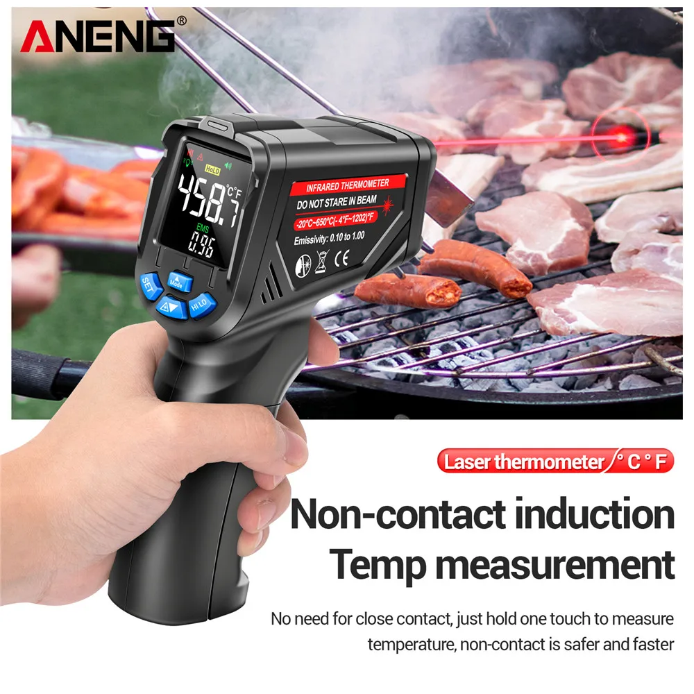 Industrial Laser Thermometer Gun - Termocamera digitale a infrarossi ANENG TH05