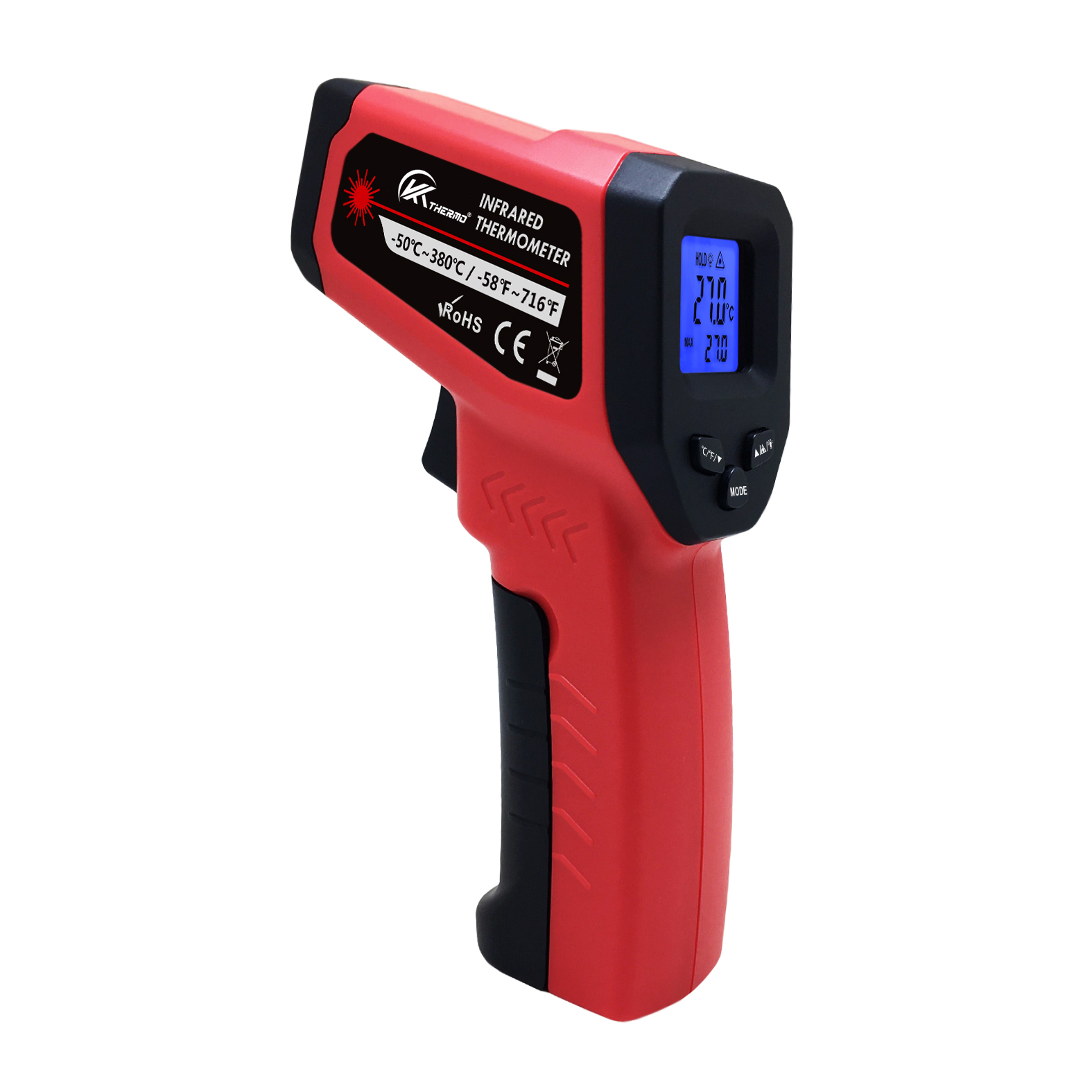 Industrial Laser Thermometer Gun - Termometro elettronico industriale LCD senza contatto-50