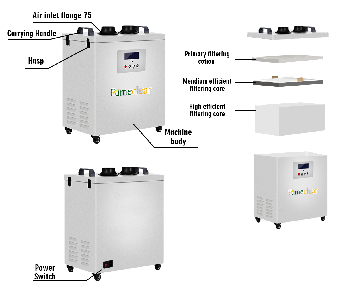 Purificatore d'aria per estrat - Industrial Laser Printer recensione e prezzo