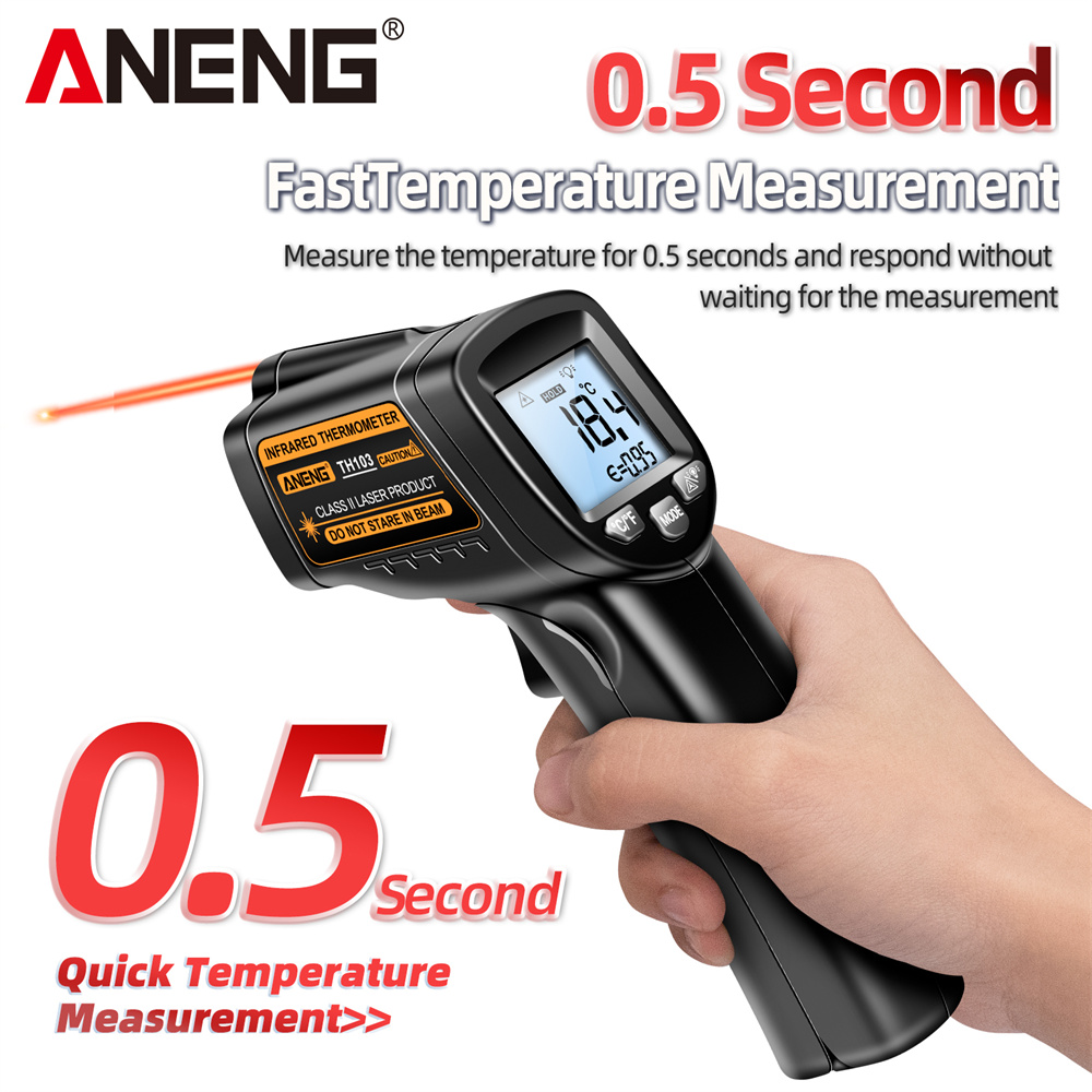 Termometro laser a infrarossi  - Industrial Laser Thermometer Gun recensione e prezzo