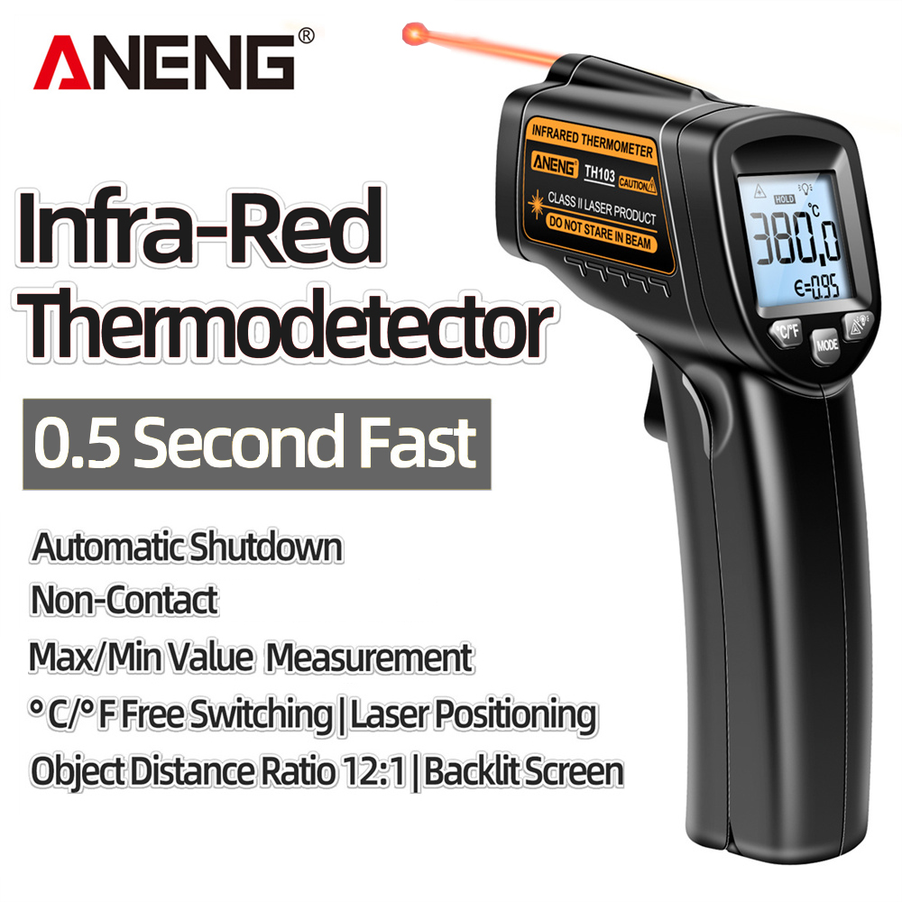 Termometro laser a infrarossi  - Industrial Laser Thermometer Gun recensione e prezzo