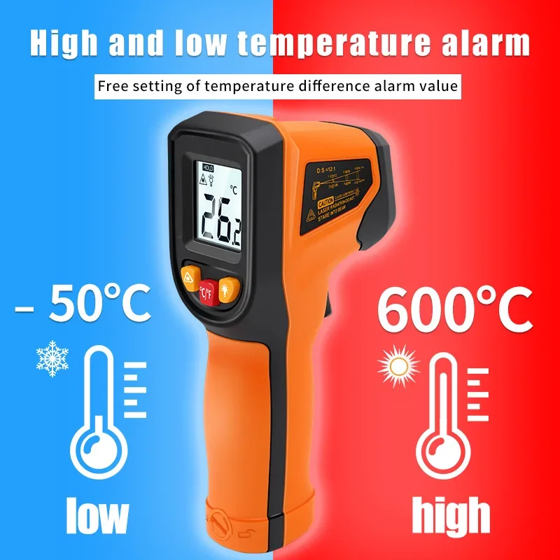 Termometro digitale a infraros - Industrial Laser Thermometer Gun recensione e prezzo