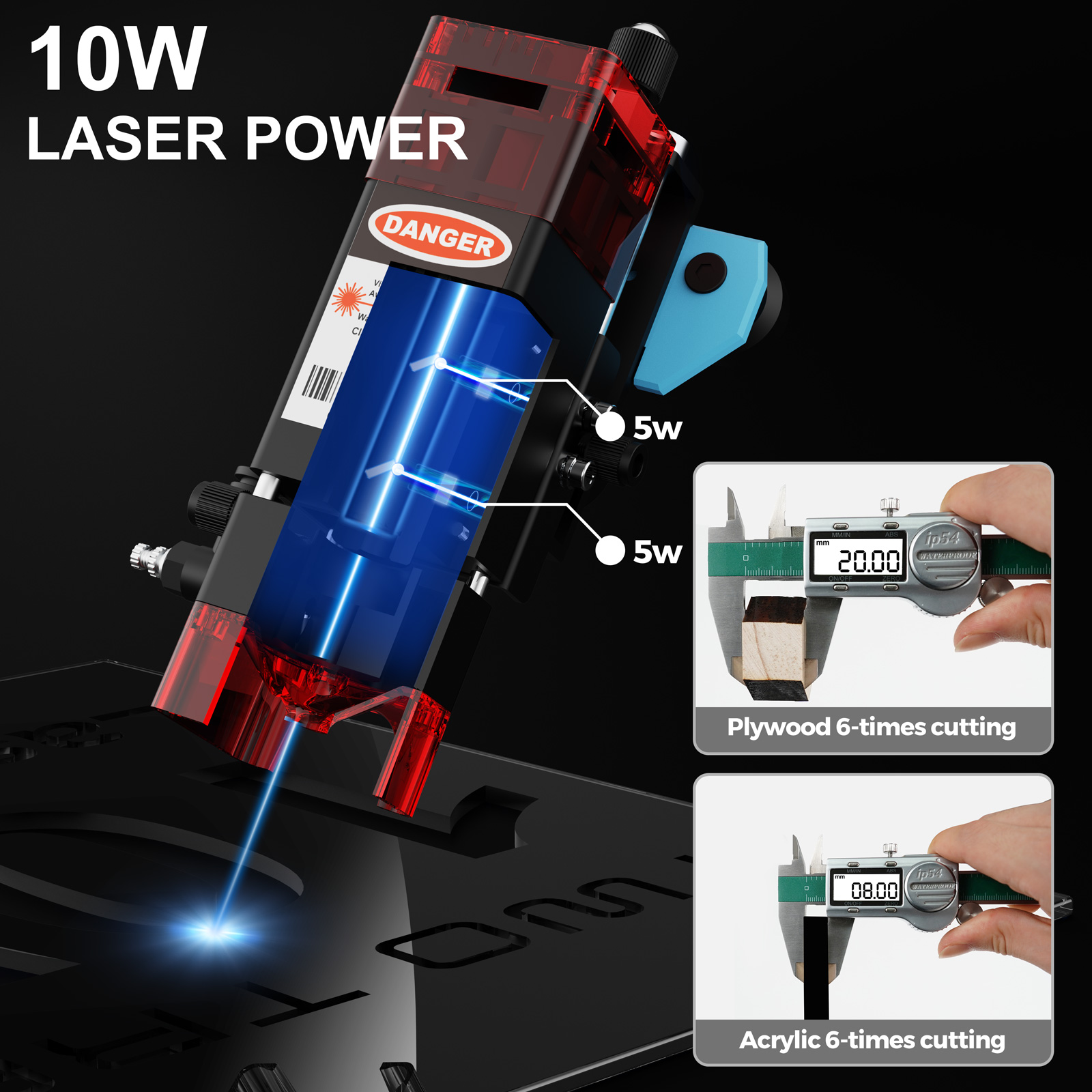 TwoTrees TTS-10 Pro 80W Inciso - Industrial Laser Printing Machine recensione e prezzo