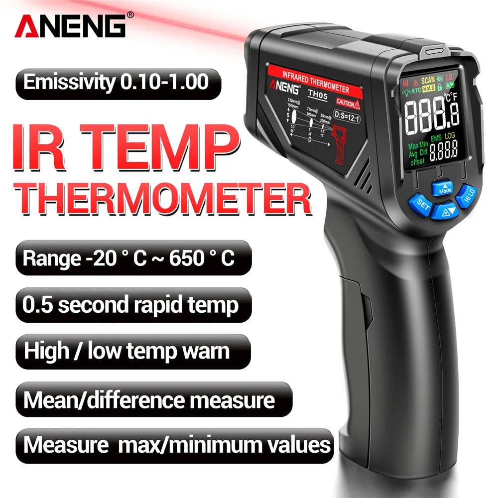 Termocamera digitale a infraro - Industrial Laser Thermometer Gun recensione e prezzo