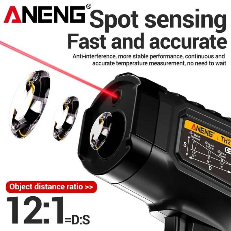 ANENG TH202 Termometri portati - Industrial Laser Thermometer Gun recensione e prezzo