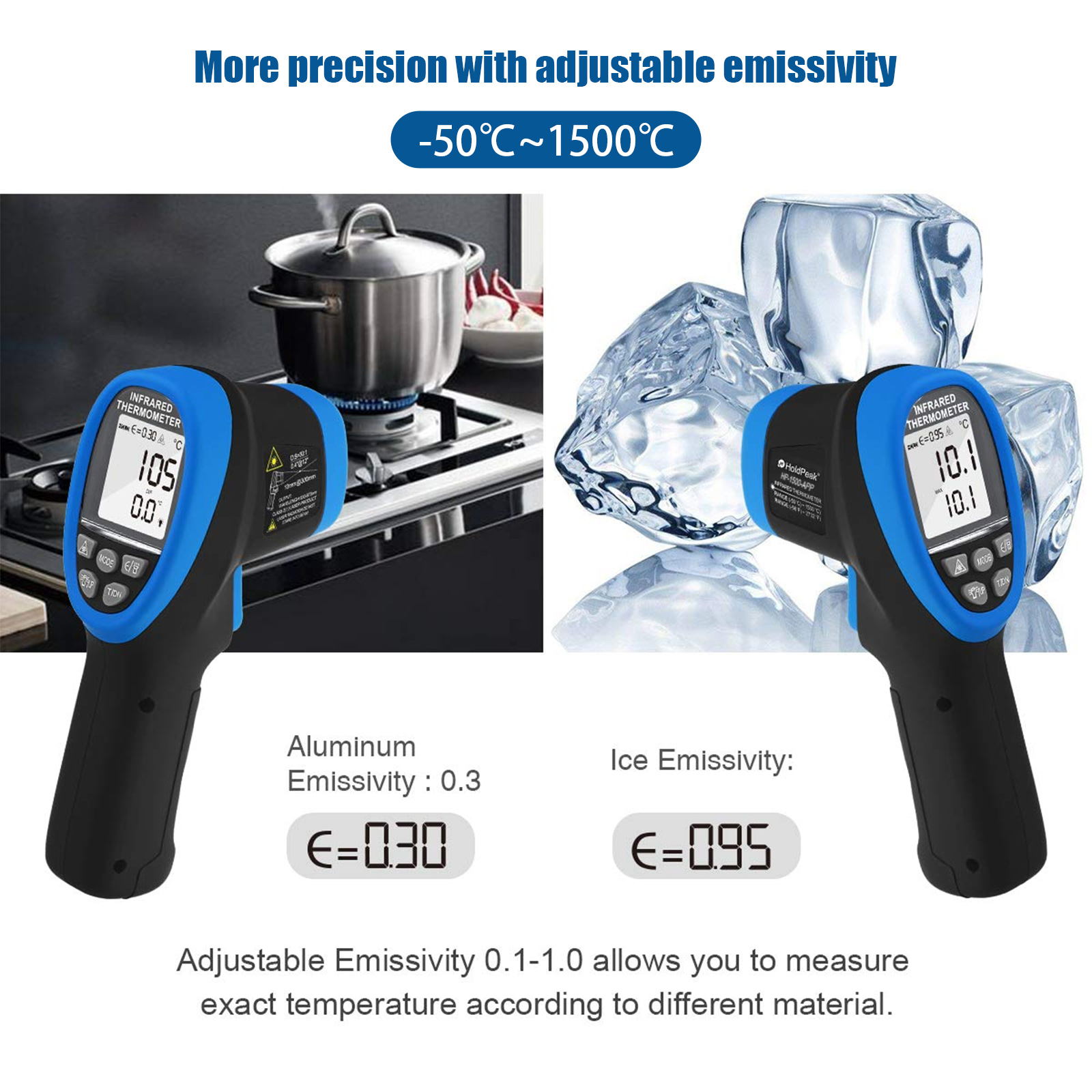 Termometro a Infrarossi Senza  - Industrial Laser Thermometer Gun recensione e prezzo