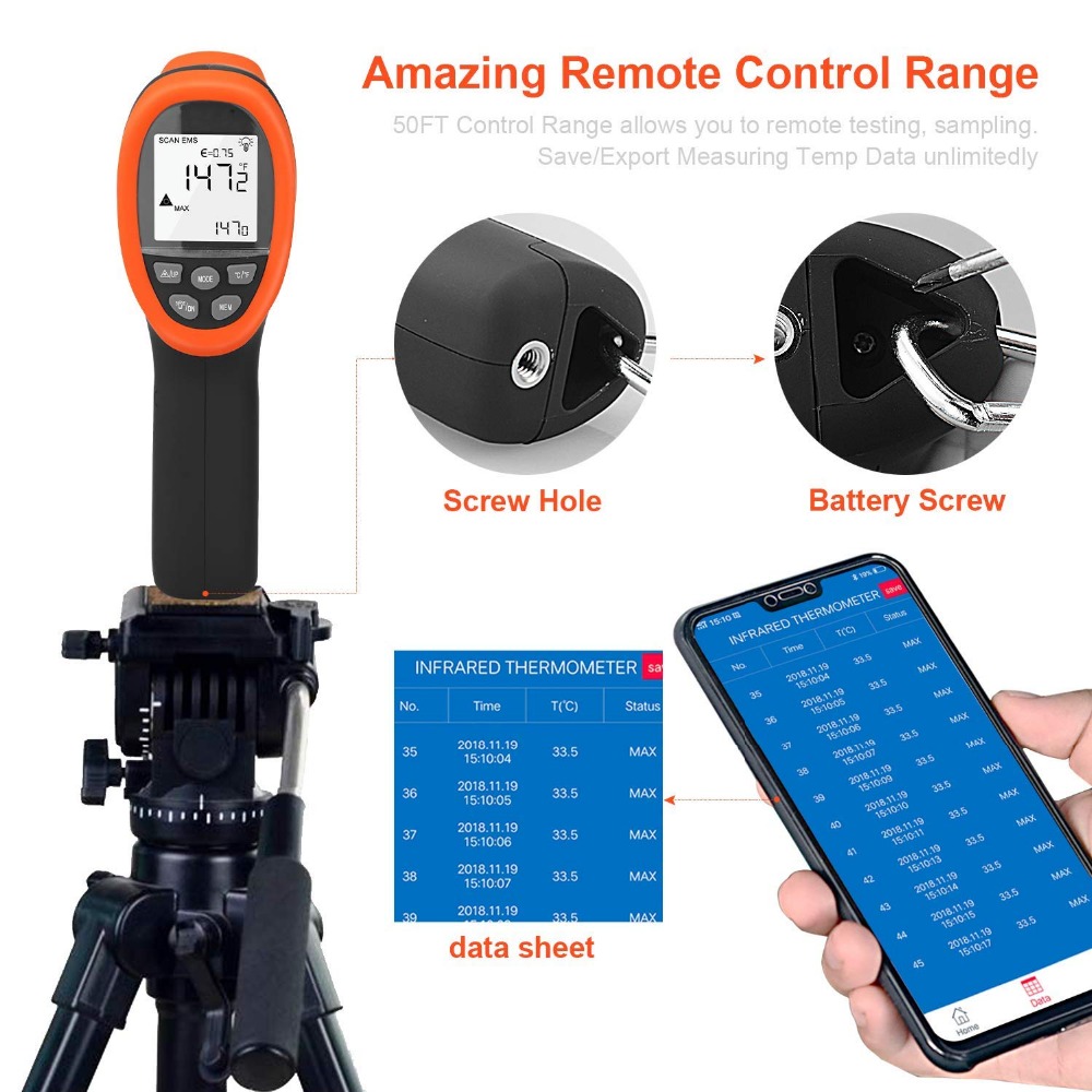 Termometro IR senza contatto c - Industrial Laser Thermometer Gun recensione e prezzo