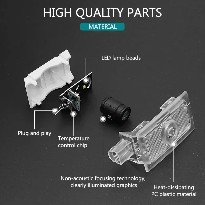 2pcs Porta Auto LED Logo Luci  - Industrial Laser Projection recensione e prezzo