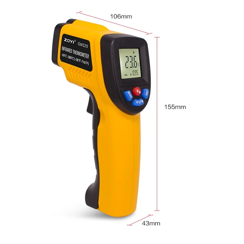 Termometro a Infrarossi Portat - Industrial Laser Thermometer Gun recensione e prezzo